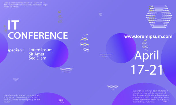 紫色渐变会议背景