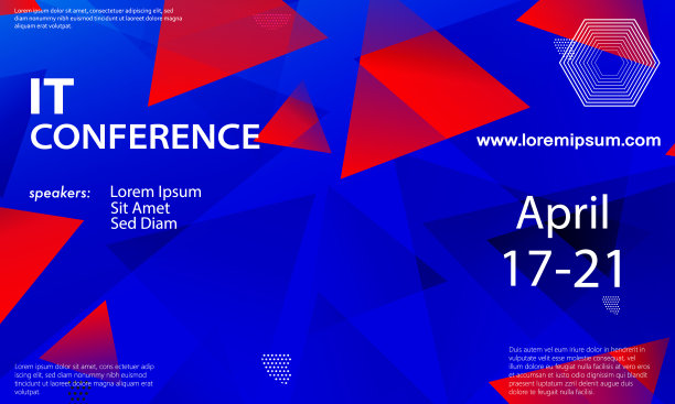 红蓝色论坛活动大会背景