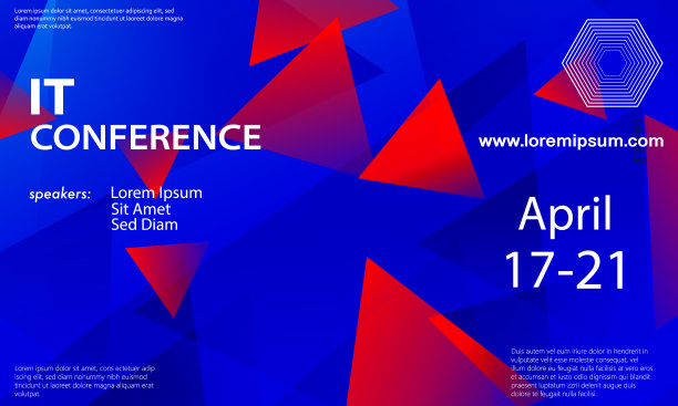 红蓝色论坛活动大会背景