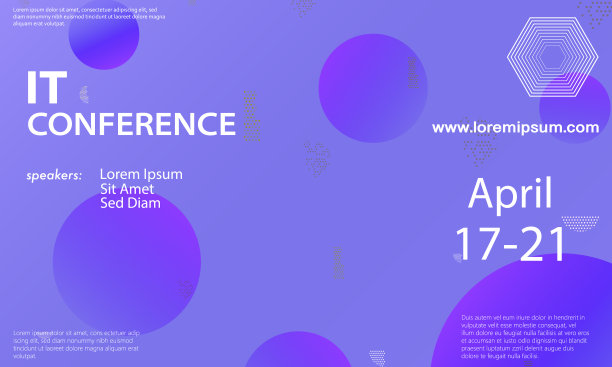 紫色渐变会议背景