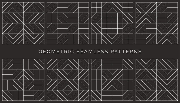 几何菱形复古风图案纹理