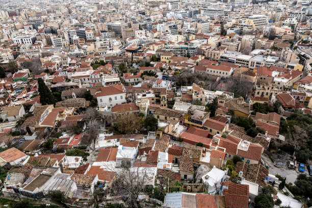 希腊雅典城市全貌