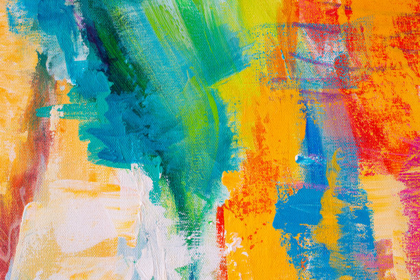 流彩色彩艺术油画