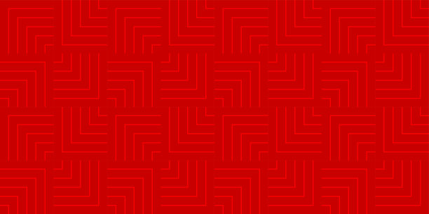 红底无缝图案