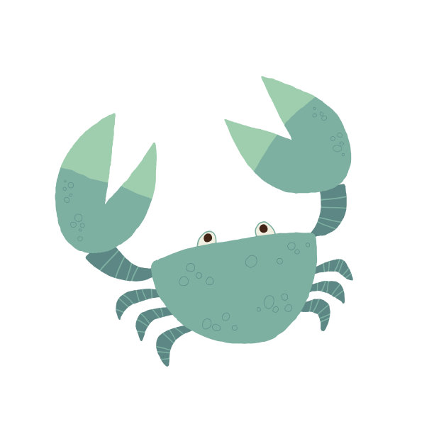 青蟹插画