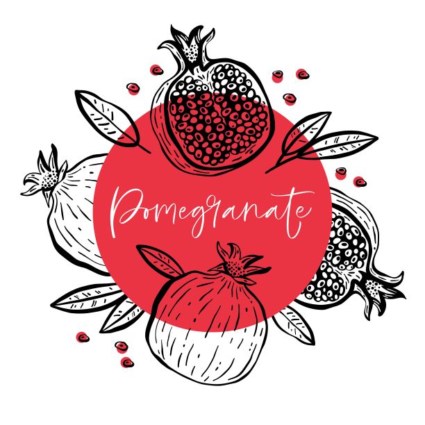 石榴包装插画
