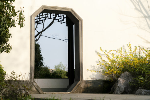 中式庭院门洞