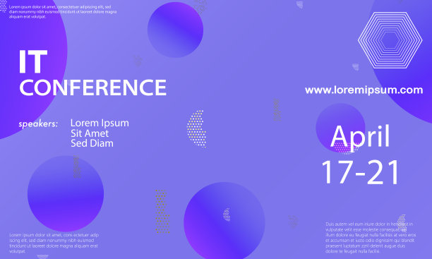 紫色渐变会议背景