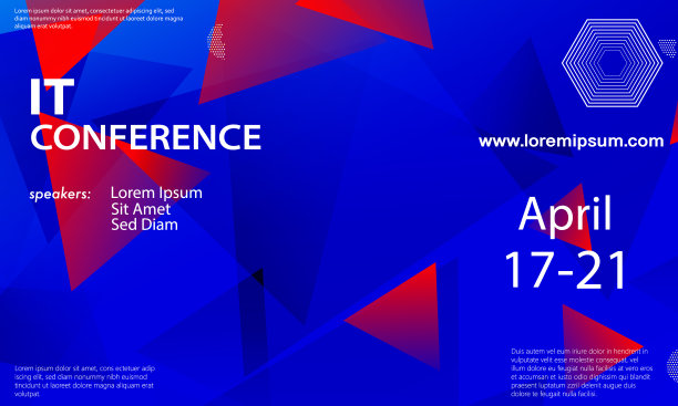 红蓝色论坛活动大会背景