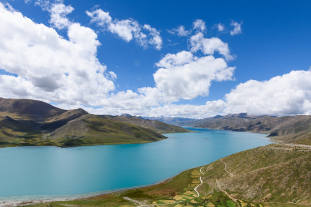 中国山水西藏地标元素