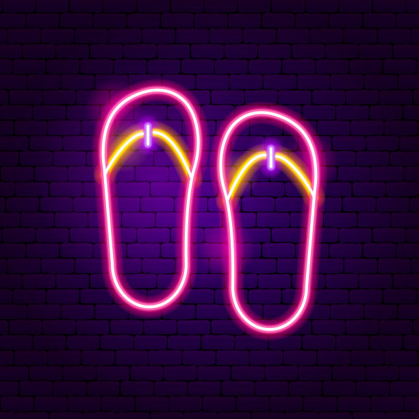 霓虹灯凉鞋