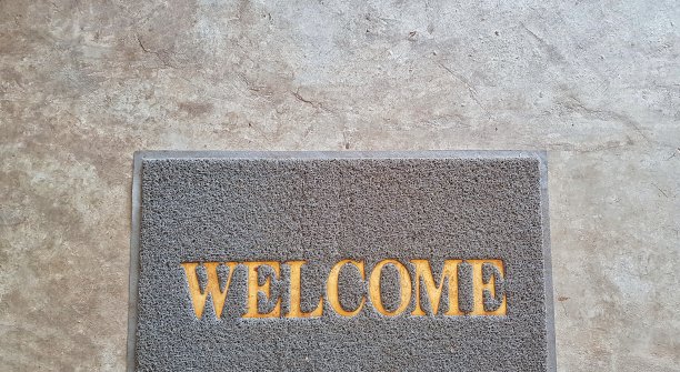 欢迎光临门口垫