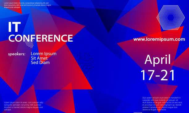 红蓝色论坛活动大会背景