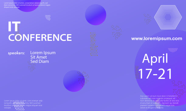 紫色渐变会议背景