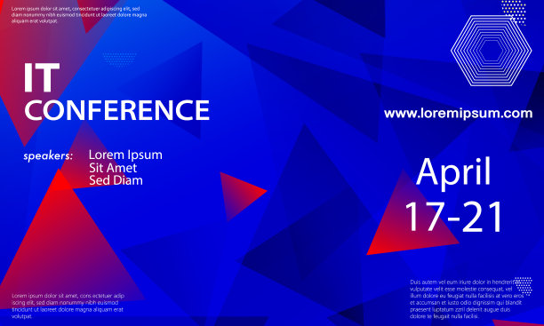 红蓝色论坛活动大会背景