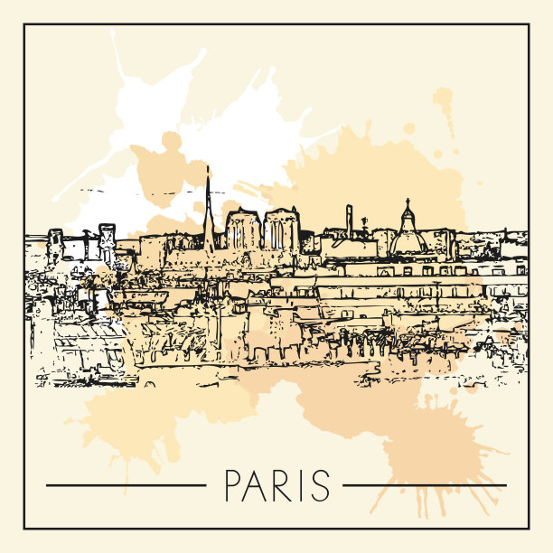 巴黎景点巴黎旅游画册