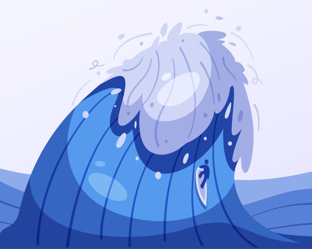 流动,水面,暴风雨