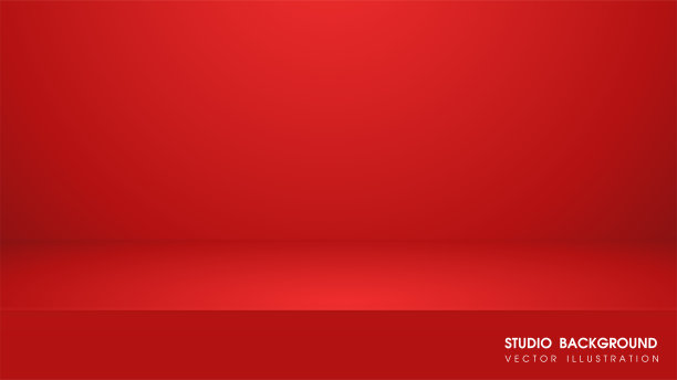 大红色渐变光线背景