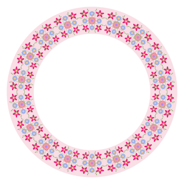 花卉图案精美陶瓷餐盘