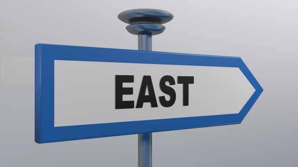 east