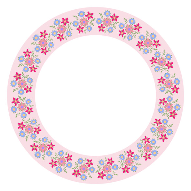 花卉图案精美陶瓷餐盘