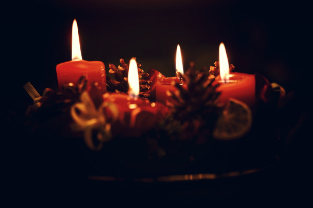 红黑色暗调抽象背景