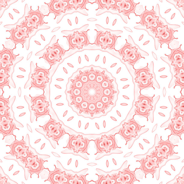 精美圆形渐变花纹图案