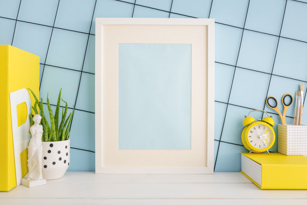 蓝色企业文化墙