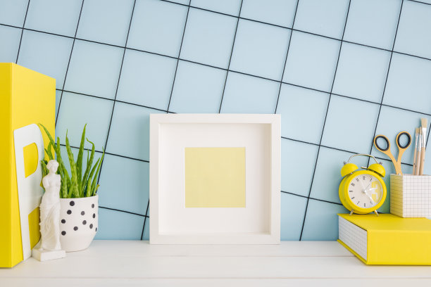 蓝色企业文化墙