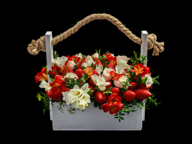 草莓包装礼盒设计模板