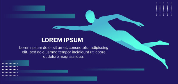 蓝色活动主视觉背景