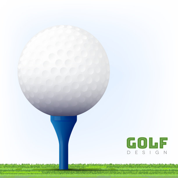 蓝色高尔夫设计海报