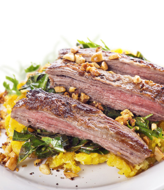 格子烤肉,侧腹牛排,牛排
