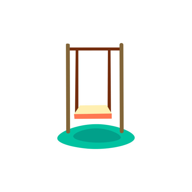 荡秋千可爱卡通