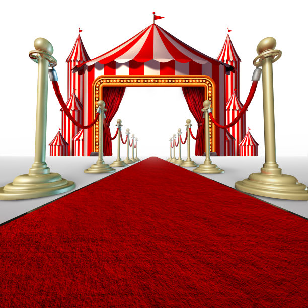 红色舞台活动背景