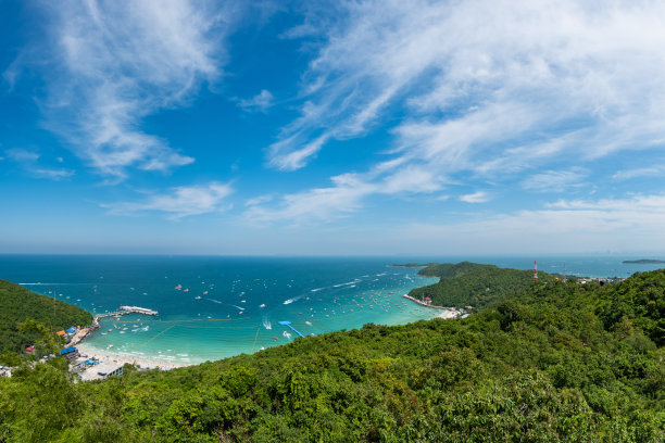 海滩,芭堤雅,海景