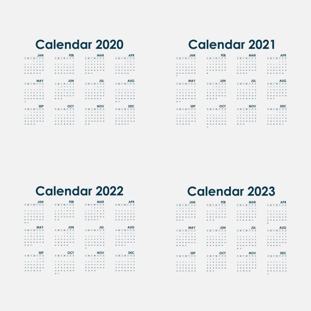 2023矢量兔年挂历