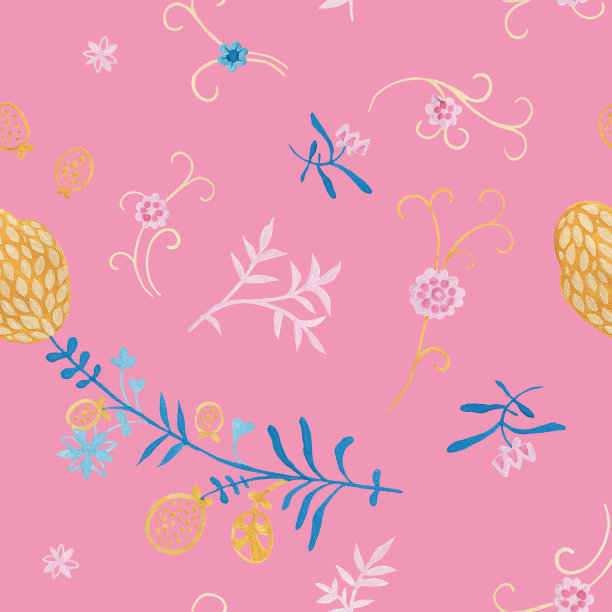 中草药菊花插画