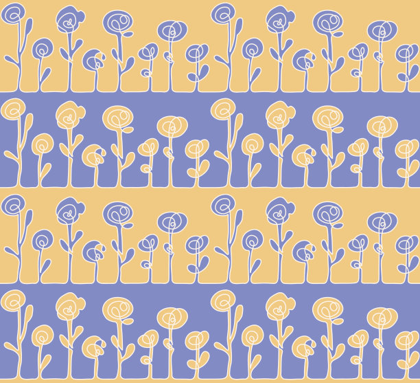 紫蓝几何花纹无缝图案