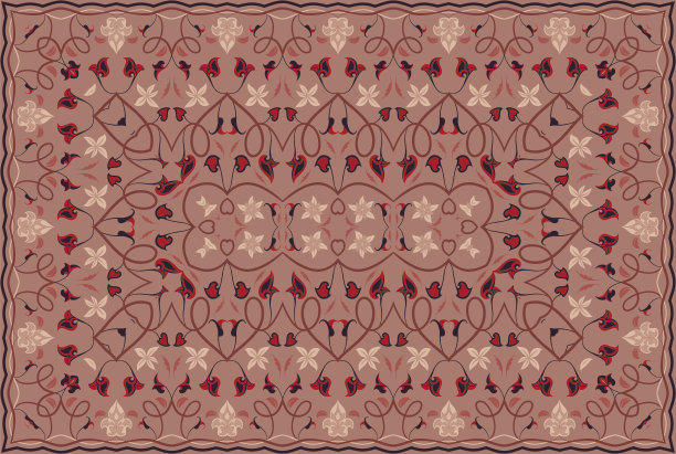 摩洛哥印花地毯