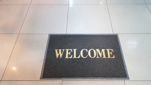 欢迎光临门口垫