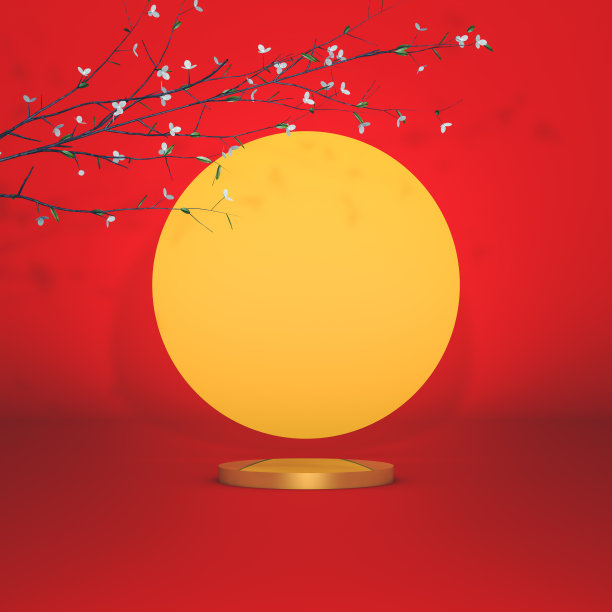 中式山水背景墙