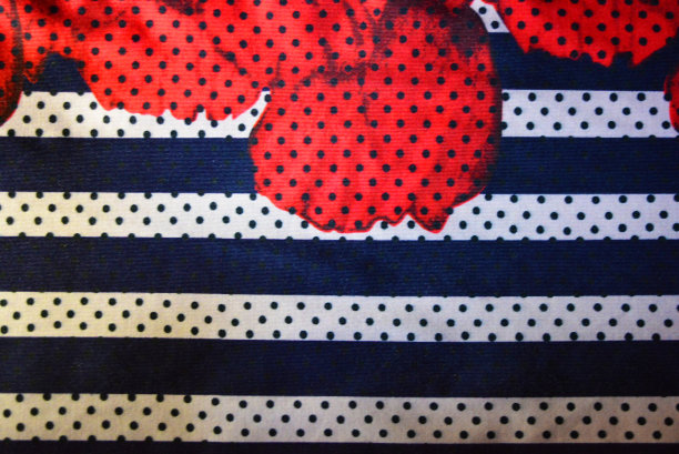 蓝白几何花朵无缝图案