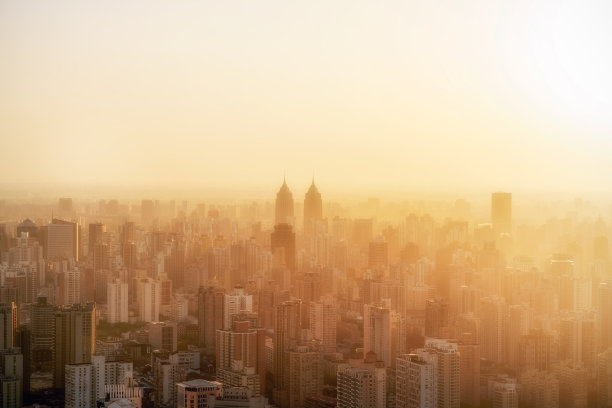 高端商业城市背景板