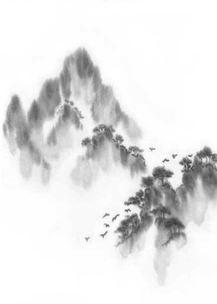 中国风素材水墨画