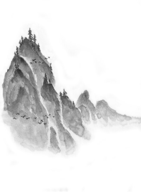 中国风素材水墨画