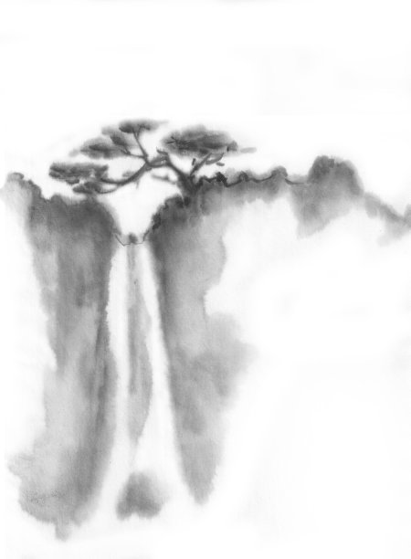 中国风素材水墨画