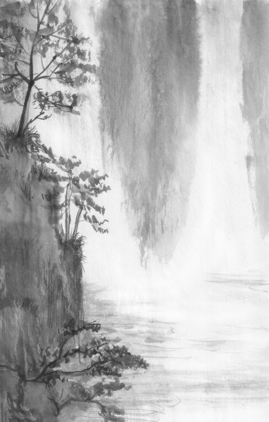 中国风素材水墨画