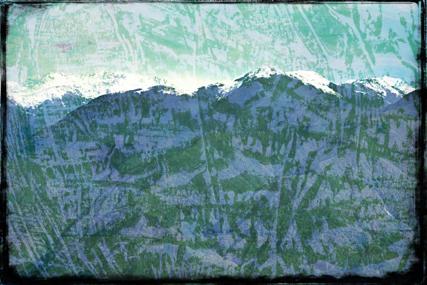 现代山水无框画