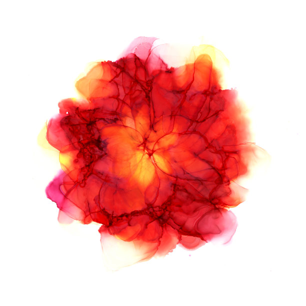 炫彩流动的火焰抽象图案